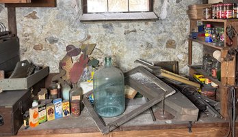 Contents Of Basement Tool Bench (B)