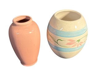 Ceramic Floral Vase With Pink Ceramic Vase