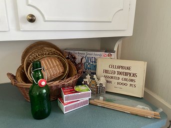 Baskets, Napkin Holders, Bottle, Silver Cleaning Kit Plus