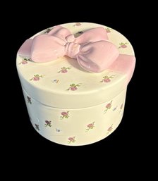 Tellflora Floral Porcelain Trinket Box