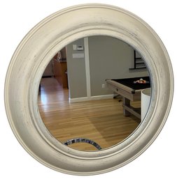 Faux Wood White Washed Wall Mirror (LR2)