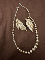 Pink Hue Faux Pearl Set