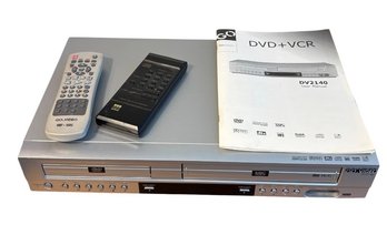 Go Video DVD  VCR Player DV2140(BLR)