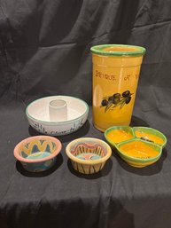 Utensil And Nut Dish By Baguo And Olive Dish By Boston Warehouse