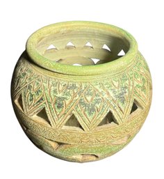 Large Thai Green Pottery Vase