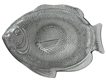 Glass Fish Shaped Serving Dish(K)