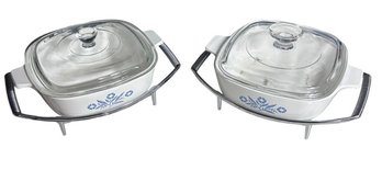 Corningware Blue Cornflower 1QT Casserole 2pc (K)