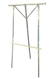 Old Green Metal Folding Easel (B)