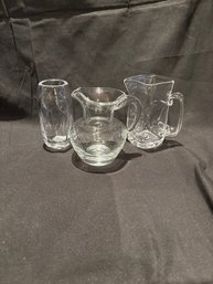 3 Hand Blown Glass Pieces By Simon Pearce