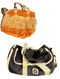 Walker Family Goods Valley Black Duffel Bag With Orange Handbag