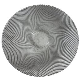 Large Swirled Art Glass Centerpiece Bowl (K)