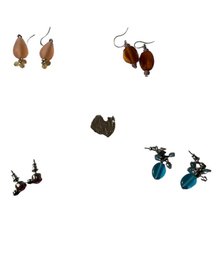 Four Pairs Of Earrings (K)