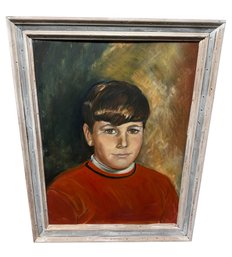 Portrait Of A Boy Original Framed Painting