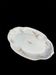 Limoges French Oval Floral Platter
