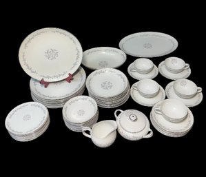 Nanco Floral Garland Pattern Japanese 49pc Dishware Set