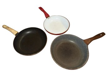 Frying Pans 3pc Denmark, Michelangelo & Caannasweis (K)