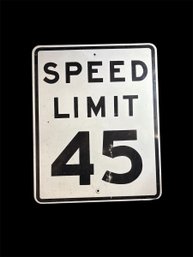 Large Speed Limit Sign