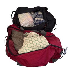 Two Duffel Bags Full Of Assorted Blankets (BR1)
