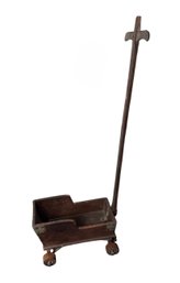 Antique Wooden Childrens Toy Pull Wagon (LR)