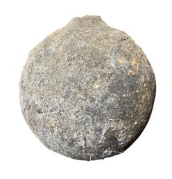 Old Solid Metal Cannonball (LR)