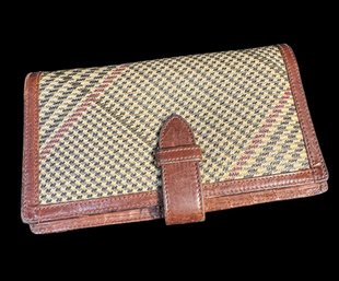 Ralph Laureen Tweed & Leather Wallet