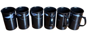 Mikasa Opus Black Tall Mugs 6pc (B)