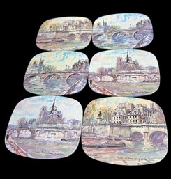 Worcester Ware Paris France Coasters 6pc