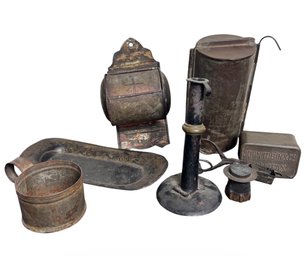 Bread Mold, Candlewick Scissors & Assorted Metalwares (LR)