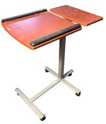 Mobile Laptop Computer Table On Wheels (B)