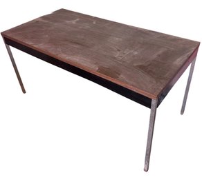 Wooden Top Metal Leg Table (G)