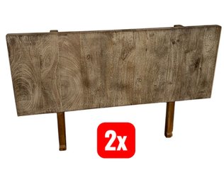 Solid Wooden Childs Headboard & Footboard Pair (GR)