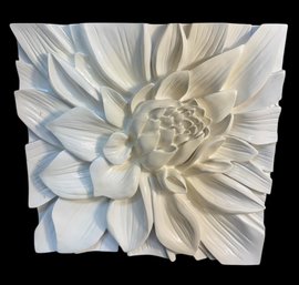 White Lotus Flower Wall Decor