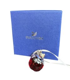 Swarovski Red Crystal Ornament In Original Box