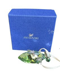 Swarovski Green Crystal Ornament In Original Box