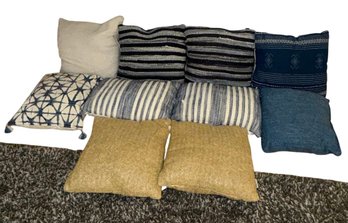 Decorative Throw Pillow Assortment 10pc (BR)