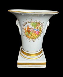 Victorian Style Gilded Cornet Vase