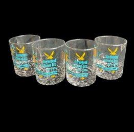 Marblehead Festival Of The Arts 1994 4pc Rocks Glass Set