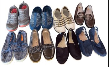 8 Pairs Of Womens Shoes Toms, Jilian Jones, Sperry And More 8