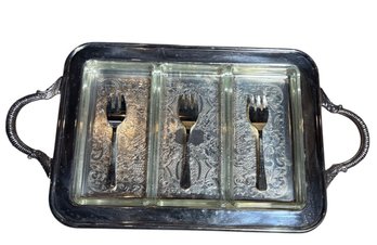 W&s Blackington Silver Plated Divided Relish Tray(B)