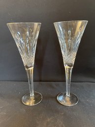 Waterford Crystal Millennium Series Champagne Flutes  (2)   (Rr)