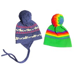 Winter Hats (2), Dogs & Rainbows Made In Vermont