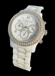 Michael Kors White Ceramic Ladies Watch