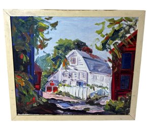 Cozy House Original Painting On Canvas (DR)