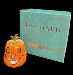 Limoges Halloween Jack O Lantern Trinket Box