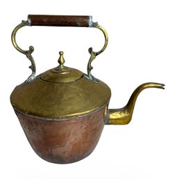 Brass & Copper Tea Kettle (DR)