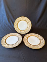 12  Limoges Gilded Dinner Plate