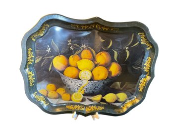 IAN LOGAN London By Sarah Hay 1993 Painted Tray   (Rr)