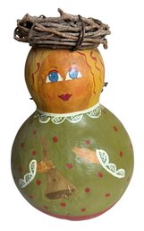 Angel Painted Gourd Holiday Decor (DR)