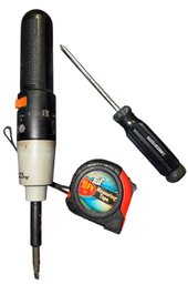 Black & Decker Cordless Screwdriver, Tape Measure & Phillips Screwdriver (BDR)