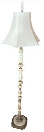 Italian Marble And Brass Floor Lamp Works! (LR)